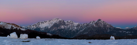 Tramonto sulle Grigne: panorama
